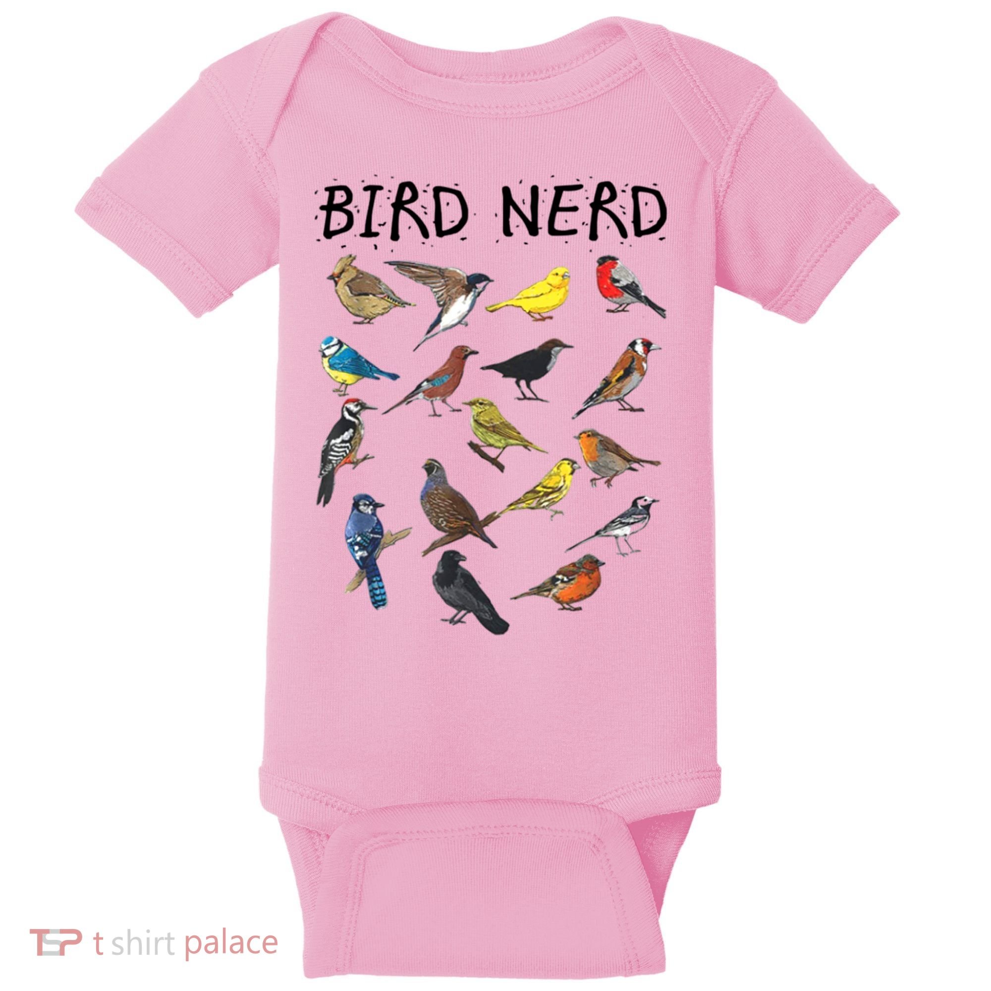 Bird Nerd Different Kinds Of Bird Gift Cute Bird Gift Baby Bodysuit