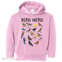 Bird Nerd Different Kinds Of Bird Gift Cute Bird Gift Toddler Hoodie thumb 0