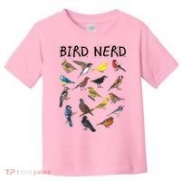Bird Nerd Different Kinds Of Bird Gift Cute Bird Gift Toddler T-Shirt thumb 0