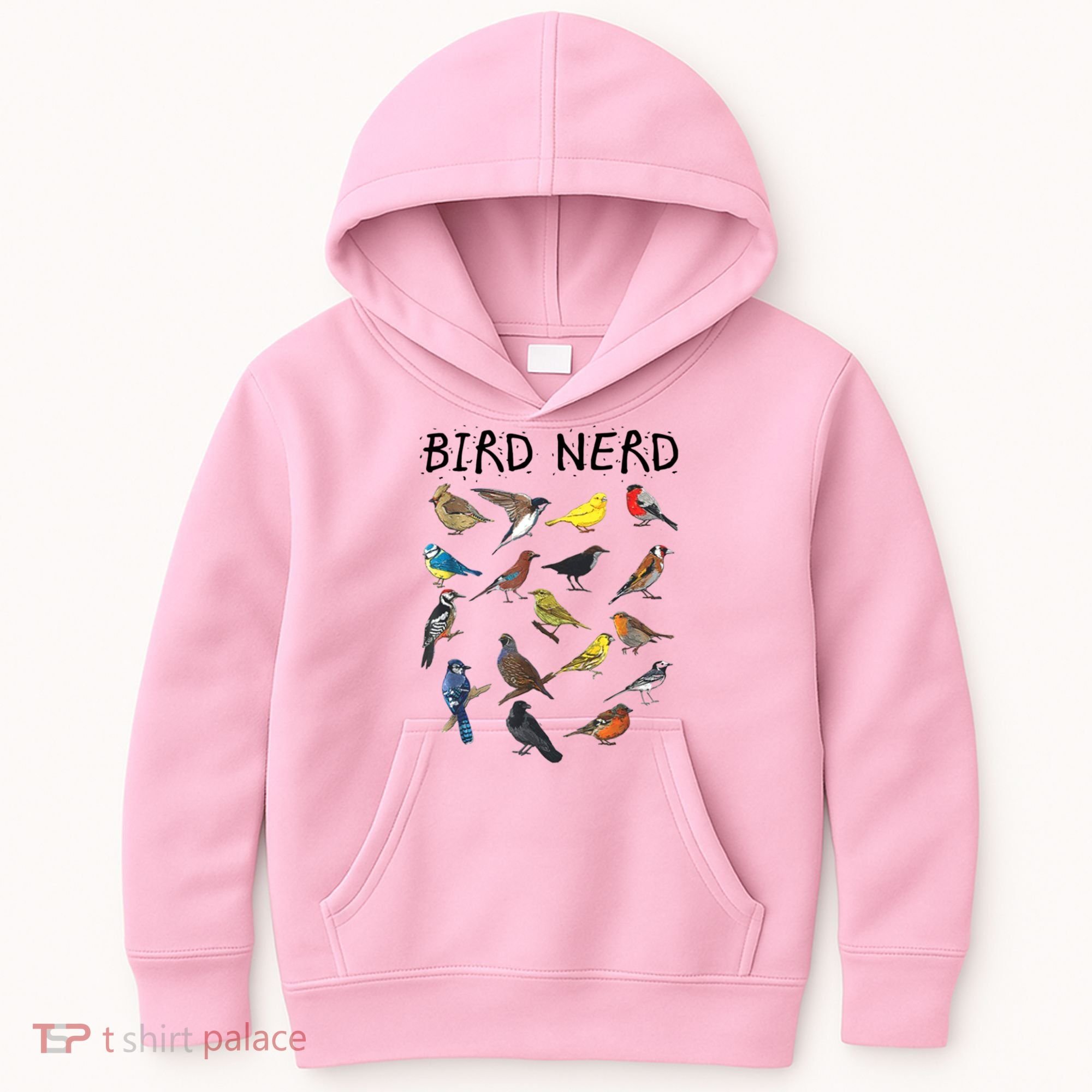 Bird Nerd Different Kinds Of Bird Gift Cute Bird Gift Kids Hoodie