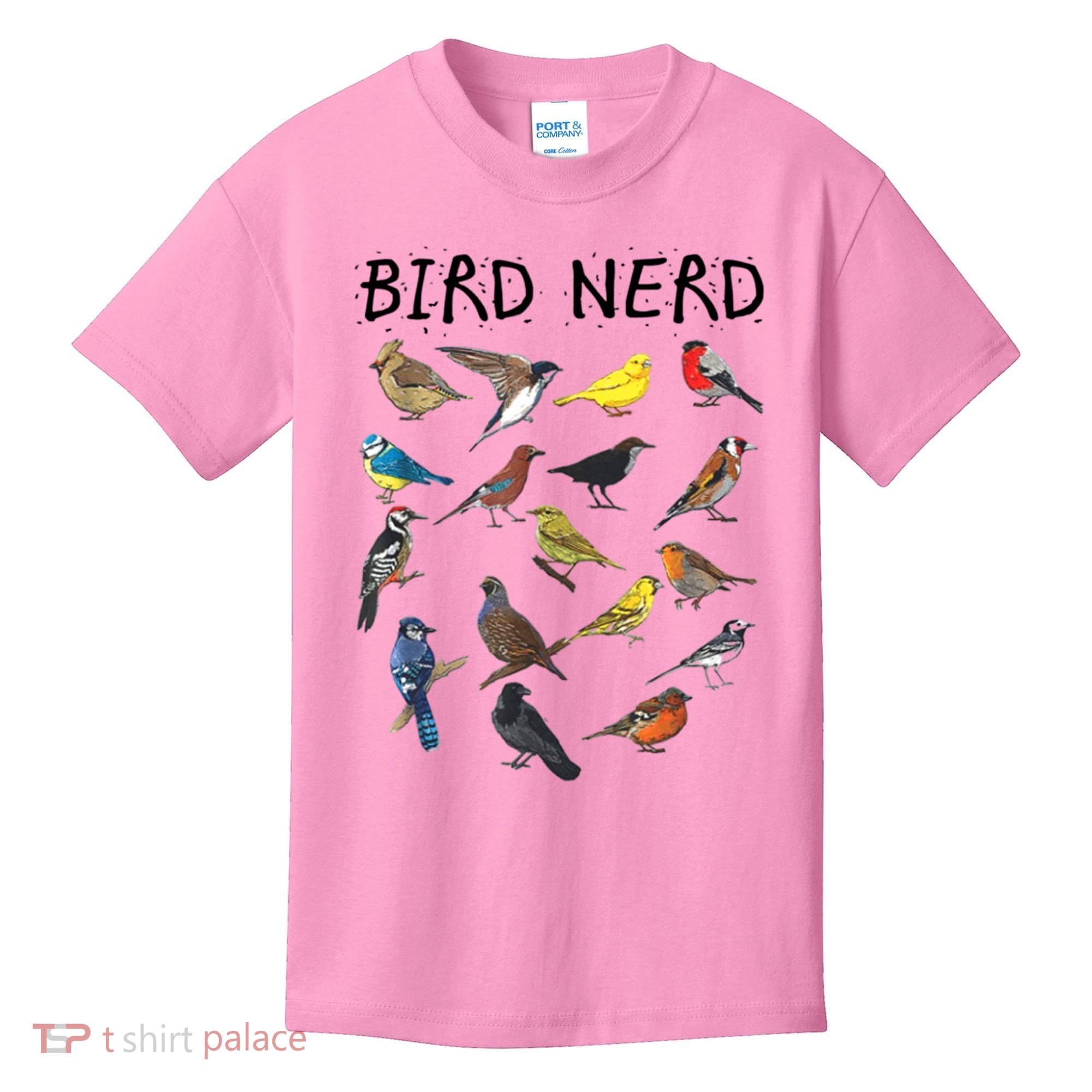 Bird Nerd Different Kinds Of Bird Gift Cute Bird Gift Kids T-Shirt