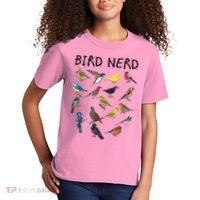 Bird Nerd Different Kinds Of Bird Gift Cute Bird Gift Kids T-Shirt thumb 2
