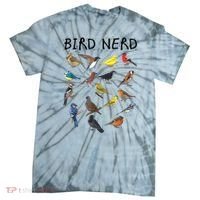 Bird Nerd Different Kinds Of Bird Gift Cute Bird Gift Tie-Dye T-Shirt thumb 0