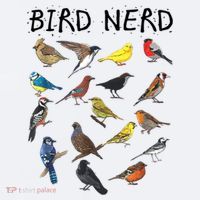 Bird Nerd Different Kinds Of Bird Gift Cute Bird Gift Sueded Cloud Jersey T-Shirt thumb 2
