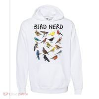 Bird Nerd Different Kinds Of Bird Gift Cute Bird Gift Comfort Colors Garment-Dyed Hooded Sweatshirt thumb 0
