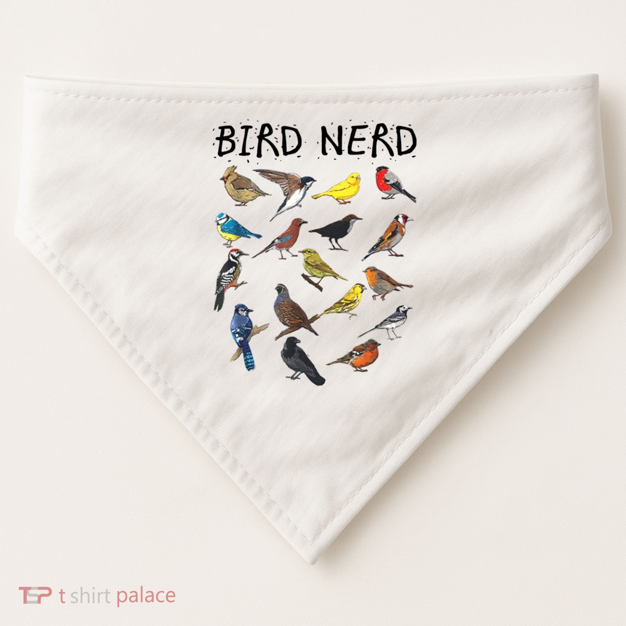 Bird Nerd Different Kinds Of Bird Gift Cute Bird Gift USA-Made Doggie Bandana