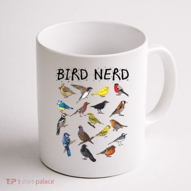 Bird Nerd Different Kinds Of Bird Gift Cute Bird Gift Coffee Mug back