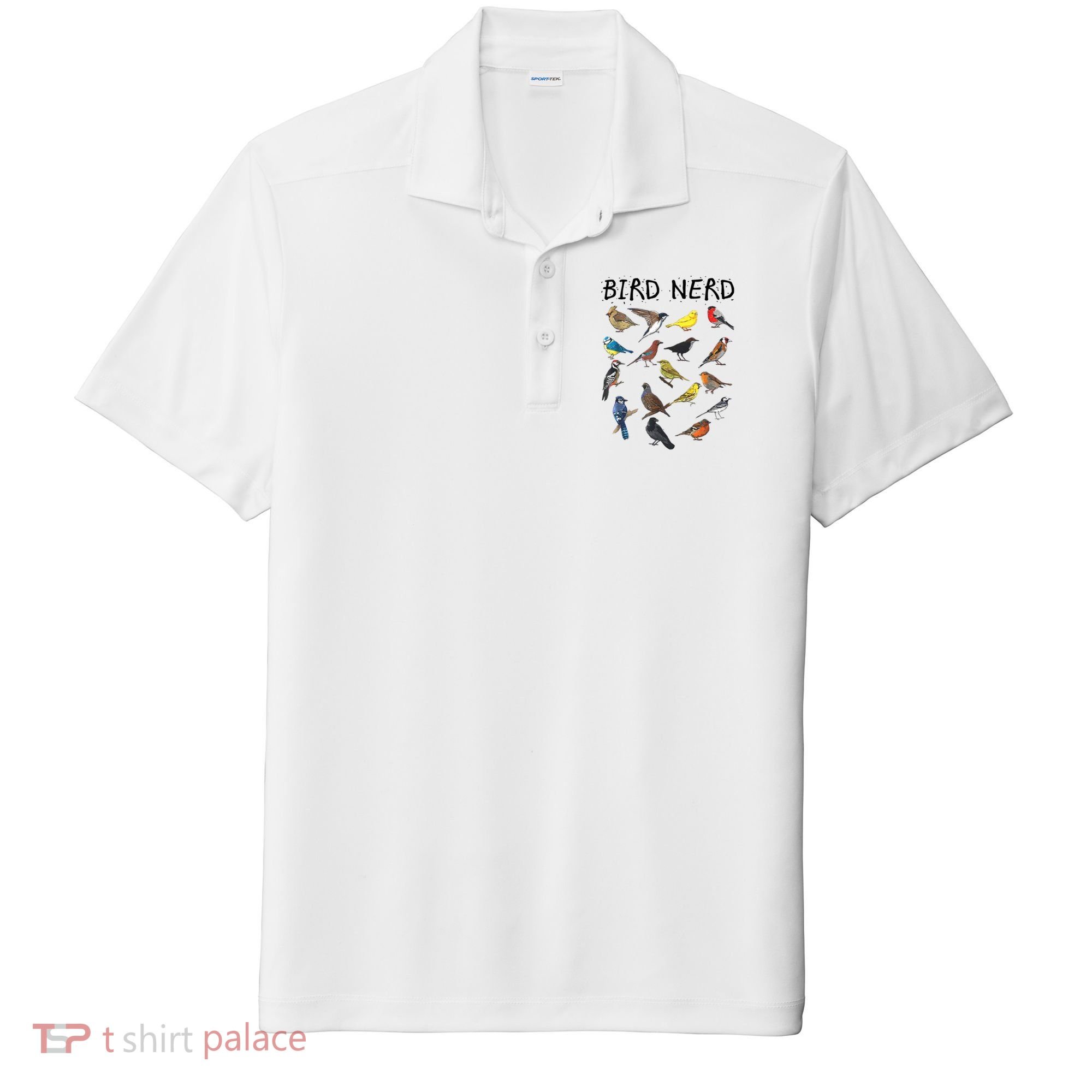 Bird Nerd Different Kinds Of Bird Gift Cute Bird Gift Sport-Tek Posi-UV Pro Polo