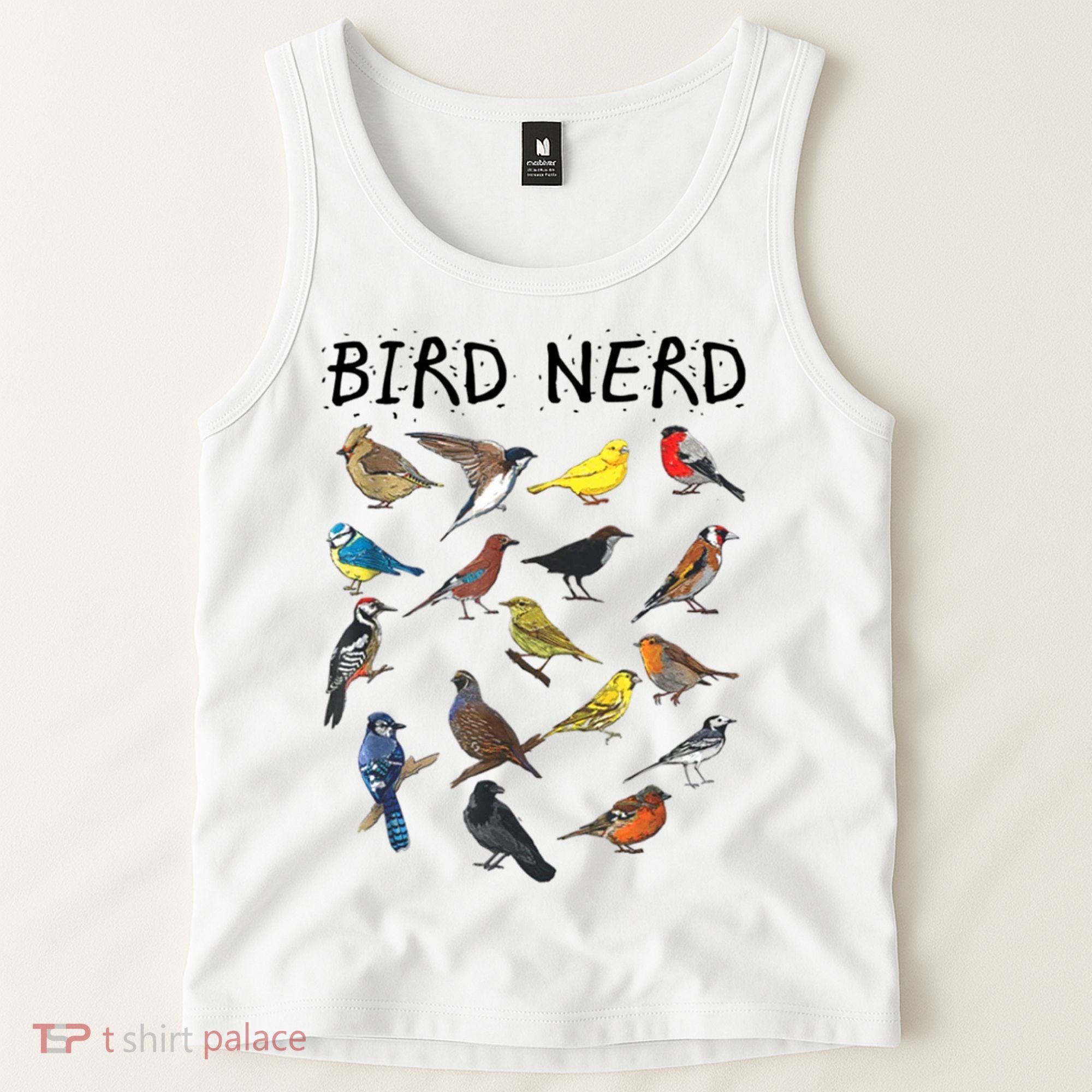 Bird Nerd Different Kinds Of Bird Gift Cute Bird Gift Tank Top