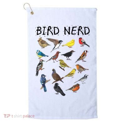 Bird Nerd Different Kinds Of Bird Gift Cute Bird Gift Golf Towel