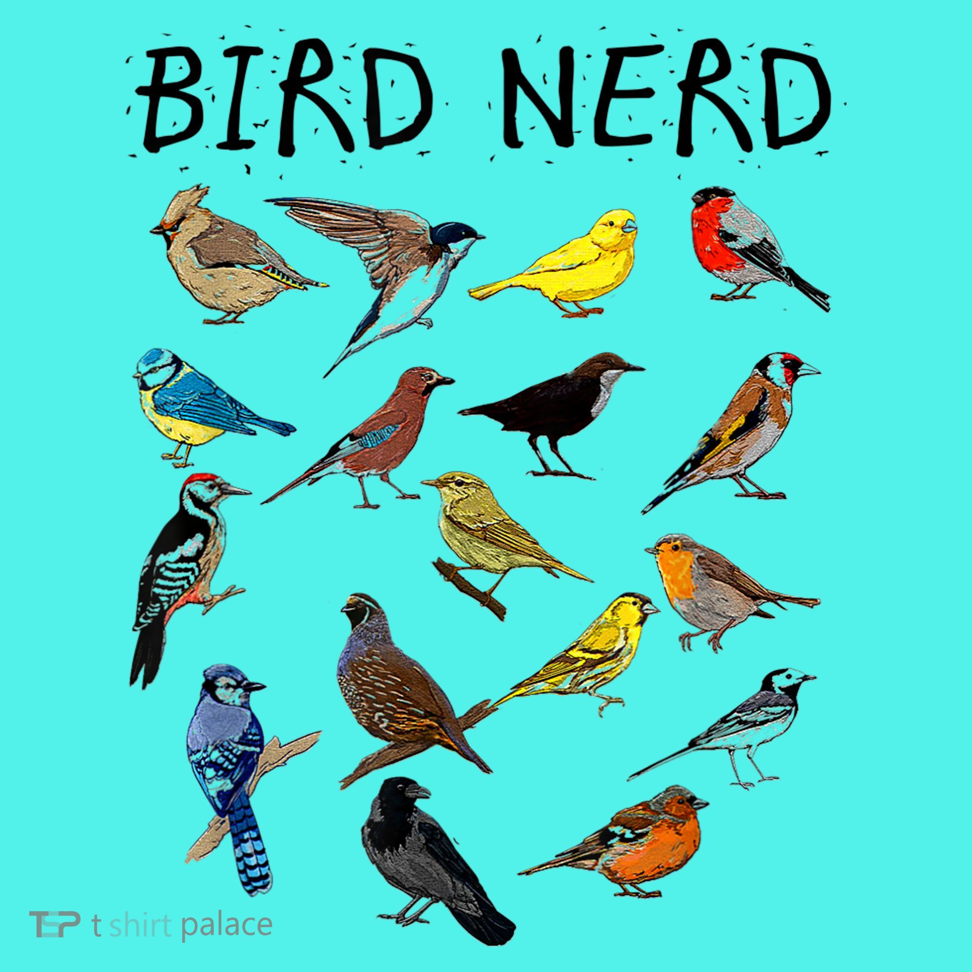 'Bird Nerd Different Kinds Of Bird' Gift Cute Bird Gift Mousepad