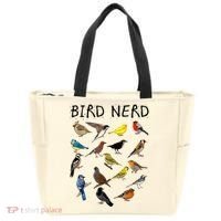 'Bird Nerd Different Kinds Of Bird' Gift Cute Bird Gift Tote Bag thumb 0