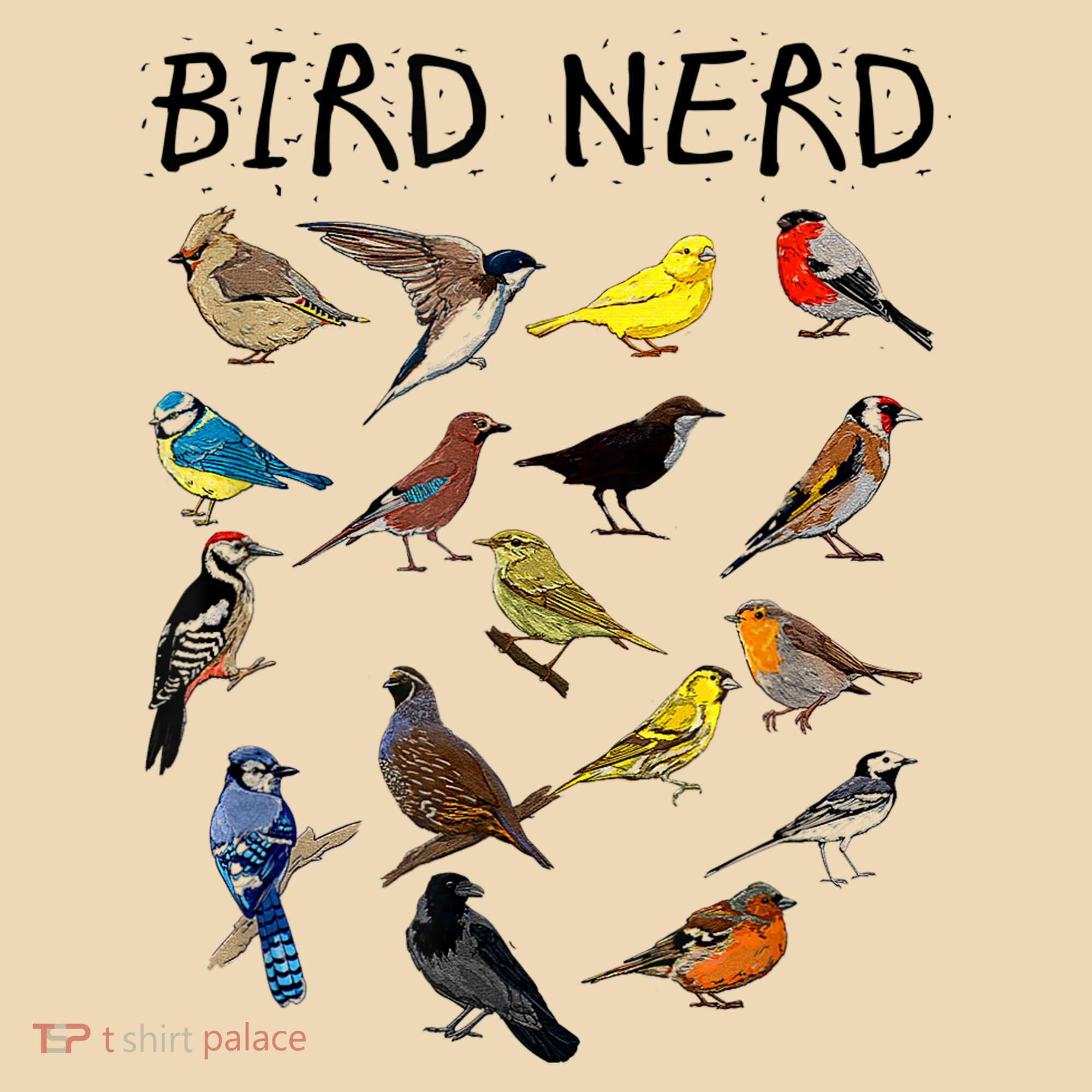 'Bird Nerd Different Kinds Of Bird' Gift Cute Bird Gift Tote Bag
