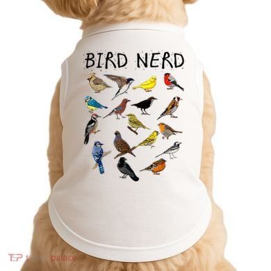 'Bird Nerd Different Kinds Of Bird' Gift Cute Bird Gift Doggie Tank