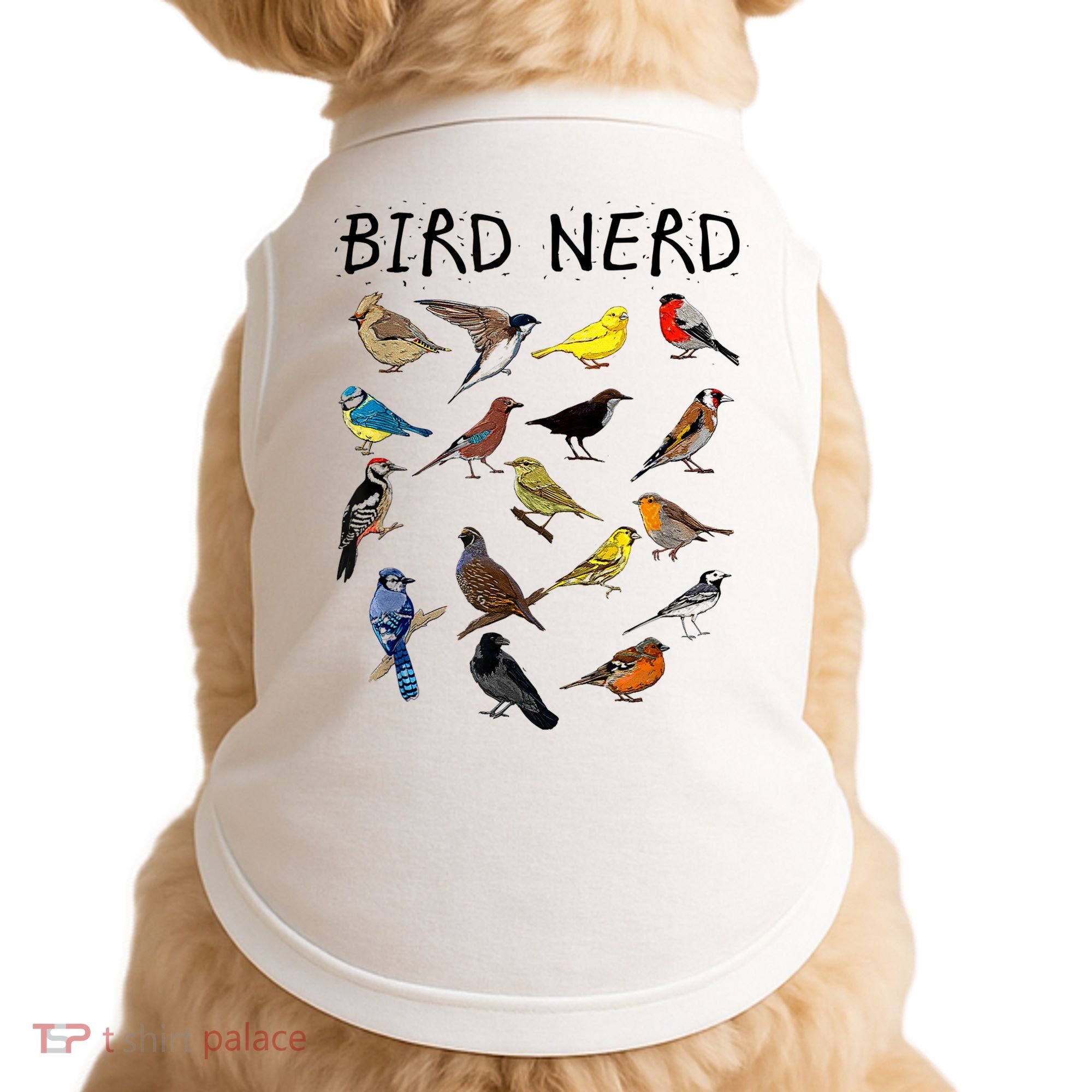 'Bird Nerd Different Kinds Of Bird' Gift Cute Bird Gift Doggie Tank