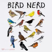 'Bird Nerd Different Kinds Of Bird' Gift Cute Bird Gift USA-Made Doggie Bandana thumb 2