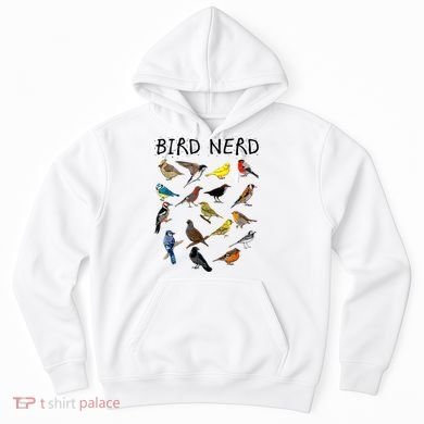 'Bird Nerd Different Kinds Of Bird' Gift Cute Bird Gift Hoodie