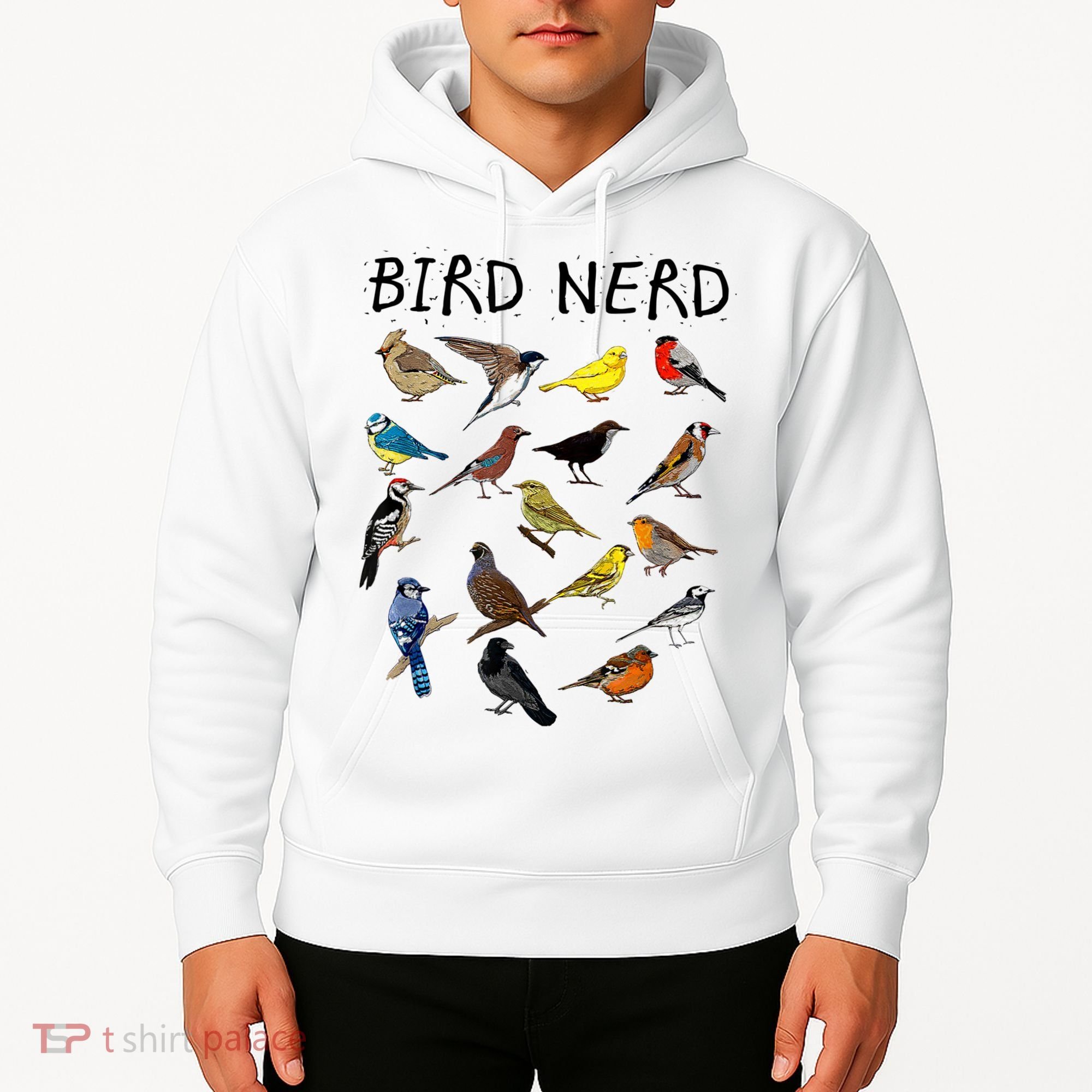 'Bird Nerd Different Kinds Of Bird' Gift Cute Bird Gift Hoodie