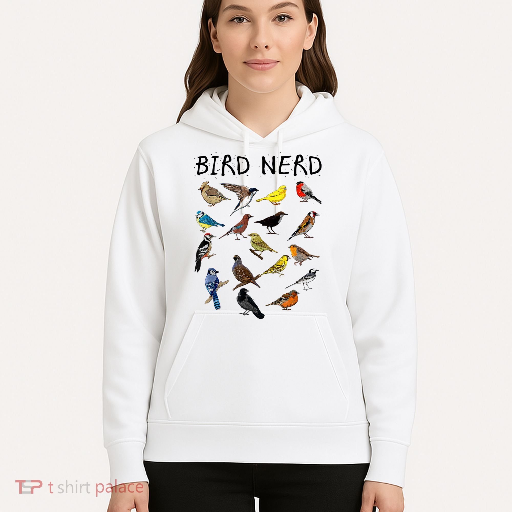 'Bird Nerd Different Kinds Of Bird' Gift Cute Bird Gift Hoodie
