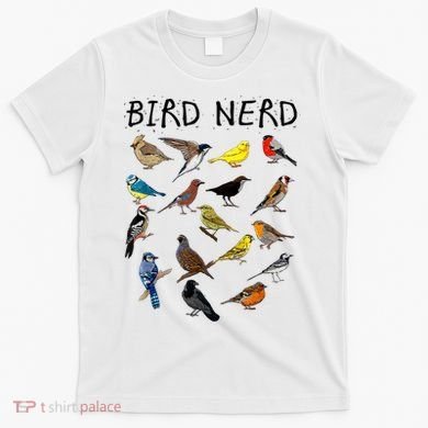 'Bird Nerd Different Kinds Of Bird' Gift Cute Bird Gift T-Shirt