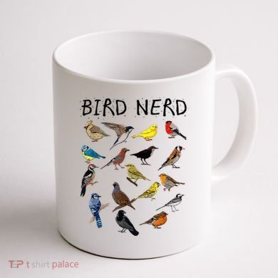 'Bird Nerd Different Kinds Of Bird' Gift Cute Bird Gift Coffee Mug back