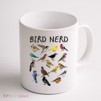 'Bird Nerd Different Kinds Of Bird' Gift Cute Bird Gift Coffee Mug thumb 1
