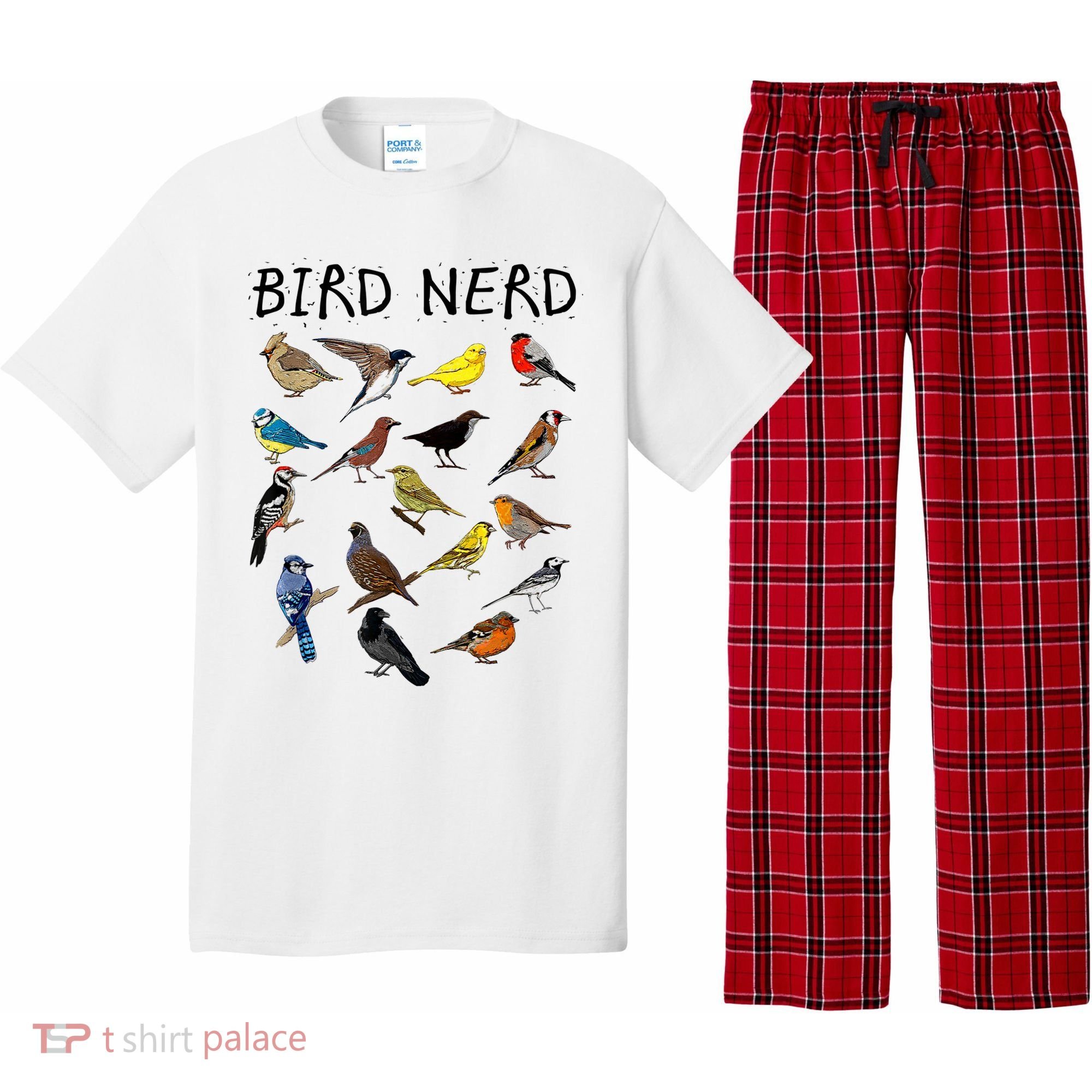 'Bird Nerd Different Kinds Of Bird' Gift Cute Bird Gift Pajama Set