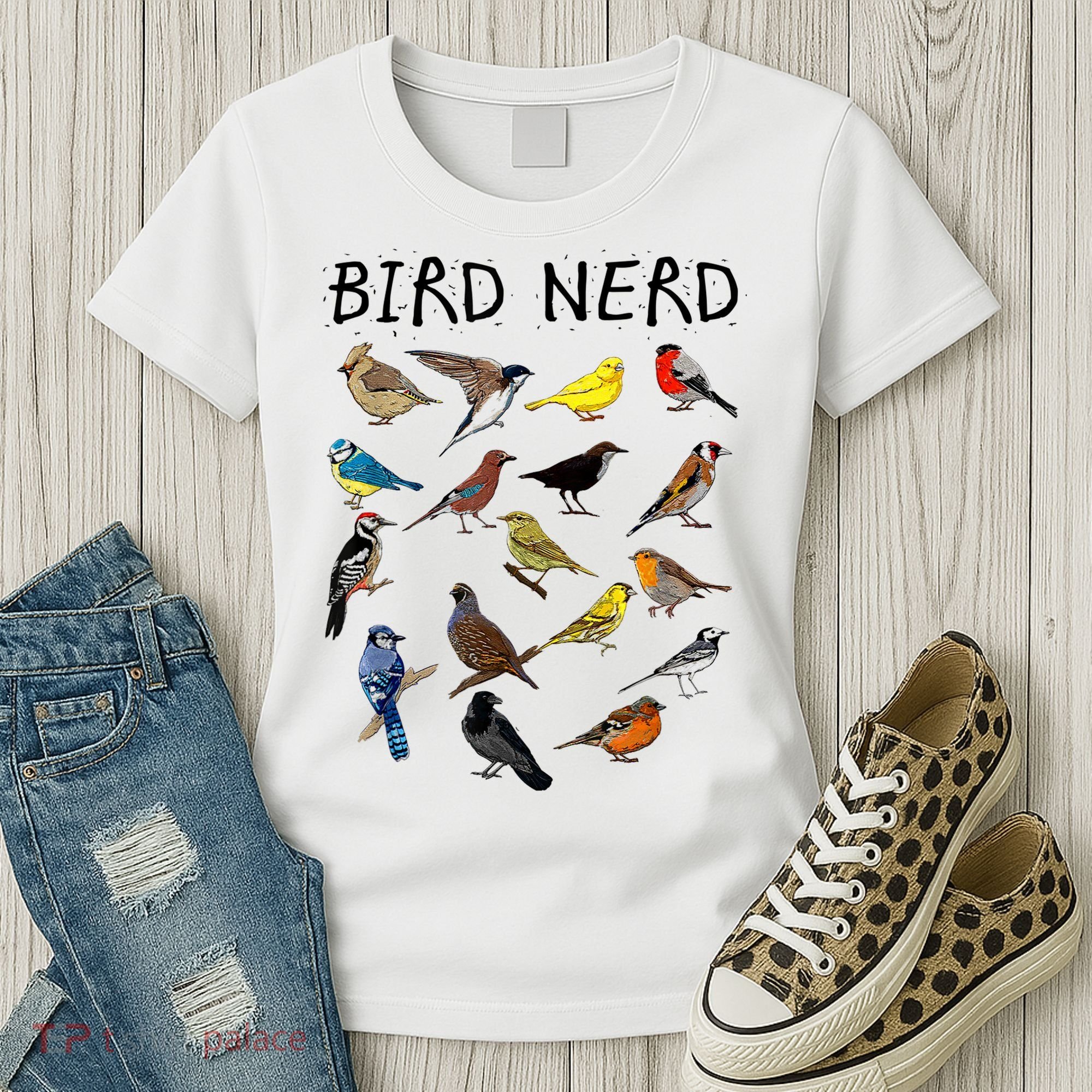 'Bird Nerd Different Kinds Of Bird' Gift Cute Bird Gift Women's T-Shirt