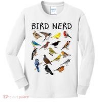 'Bird Nerd Different Kinds Of Bird' Gift Cute Bird Gift Kids Long Sleeve Shirt thumb 0