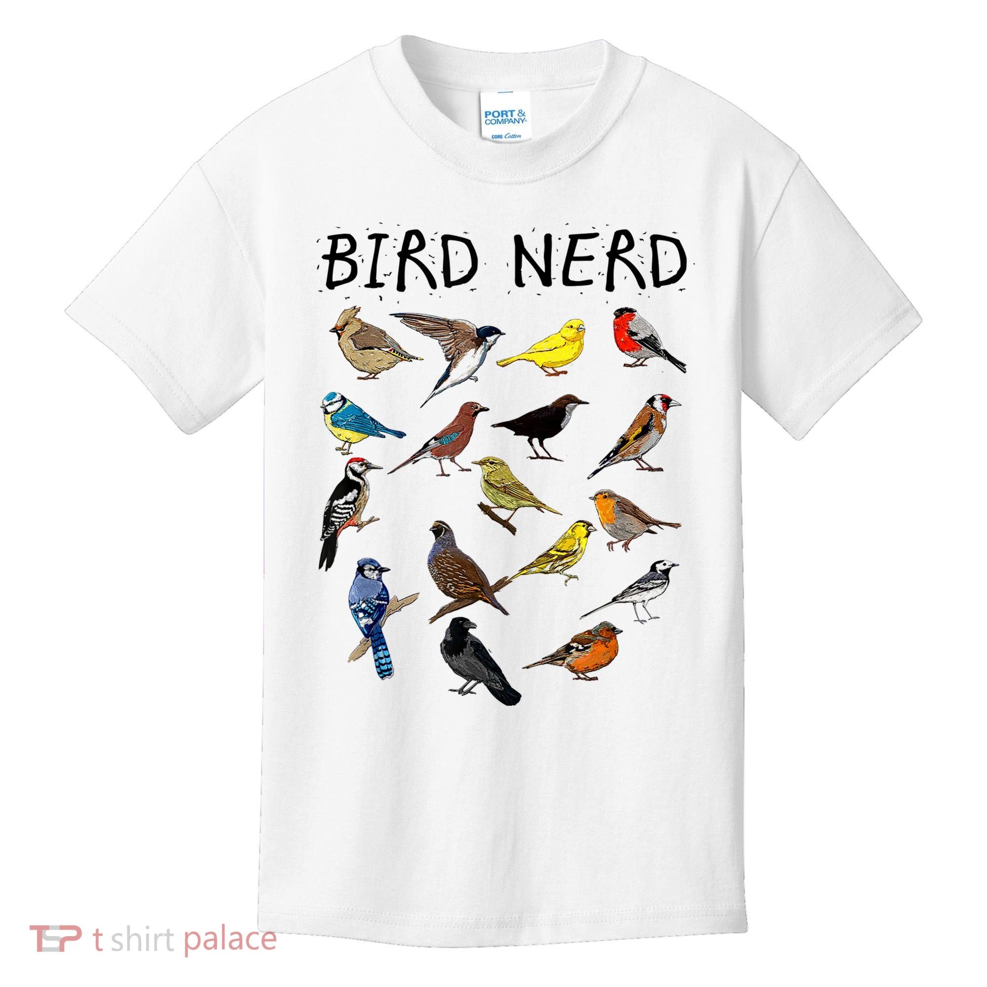 'Bird Nerd Different Kinds Of Bird' Gift Cute Bird Gift Kids T-Shirt