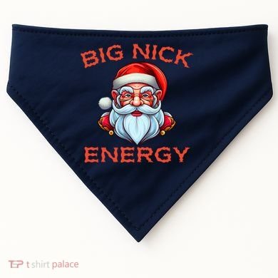 Big Nick Energy Funny Christmas USA-Made Doggie Bandana