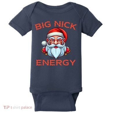 Big Nick Energy Funny Christmas Baby Bodysuit