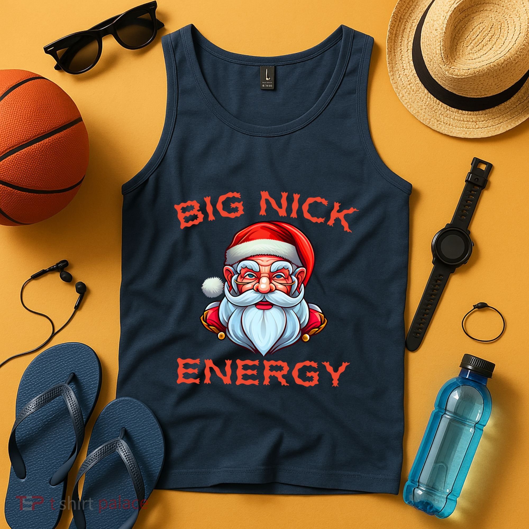 Big Nick Energy Funny Christmas Tank Top