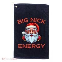Big Nick Energy Funny Christmas Golf Towel thumb 0