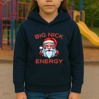 Big Nick Energy Funny Christmas Kids Hoodie thumb 3