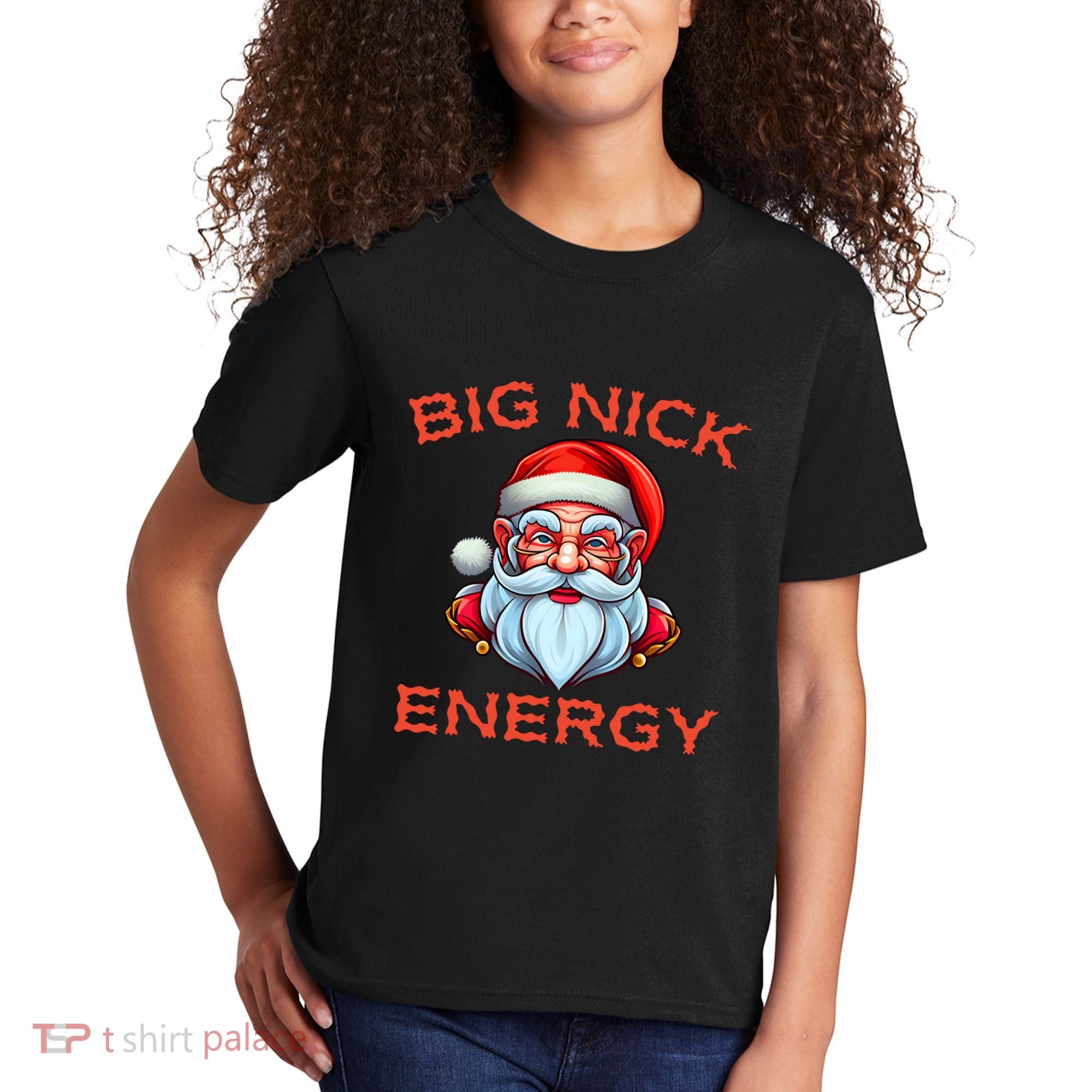 Big Nick Energy Funny Christmas Kids T-Shirt