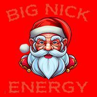 Big Nick Energy Funny Christmas Santa Hat thumb 1