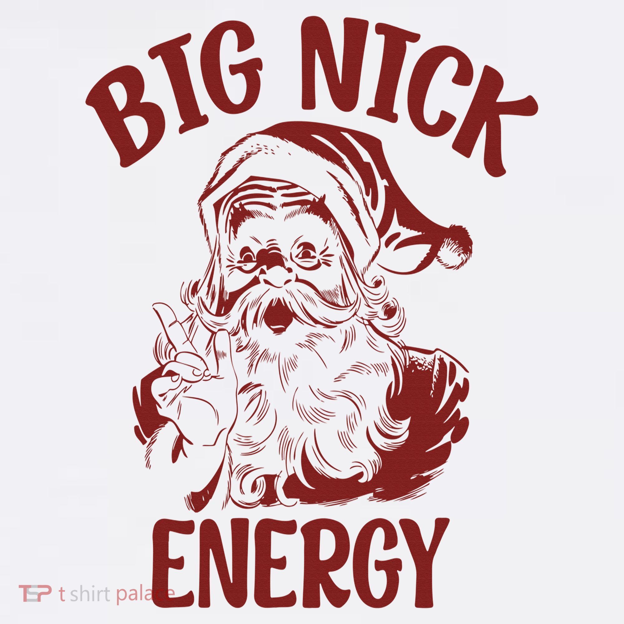 Big Nick Energy Funny Family Christmas Santa Cute Xmas Women's Tank Top