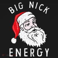 Big Nick Energy Funny Santa Christmas Family Matching  T-Shirt thumb 7