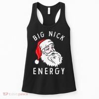 Big Nick Energy Funny Santa Christmas Family Matching  Women's Tank Top thumb 0