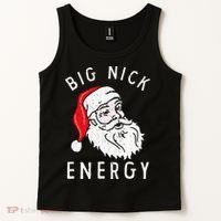 Big Nick Energy Funny Santa Christmas Family Matching  Tank Top thumb 2