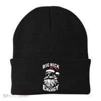 Big Nick Energy Funny Santa Christmas Beanie thumb 0