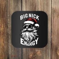 Big Nick Energy Funny Santa Christmas Coaster thumb 0