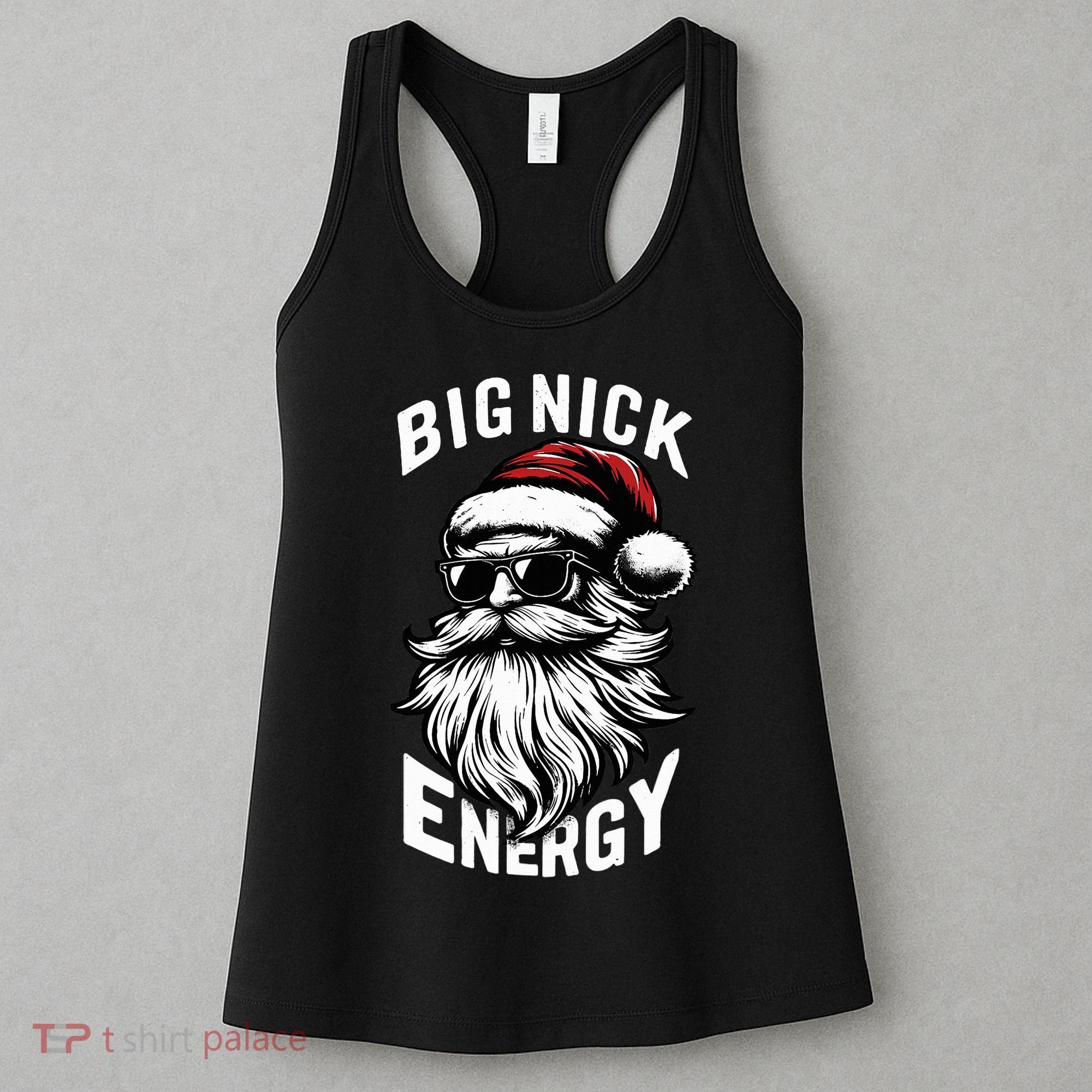 Big Nick Energy Funny Santa Christmas Women's Tank Top
