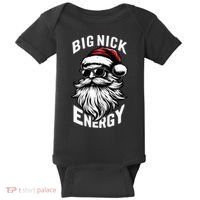 Big Nick Energy Funny Santa Christmas Baby Bodysuit thumb 0