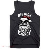 Big Nick Energy Funny Santa Christmas Tank Top thumb 0
