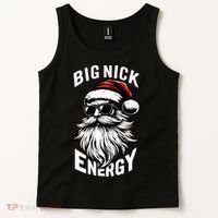 Big Nick Energy Funny Santa Christmas Tank Top thumb 2