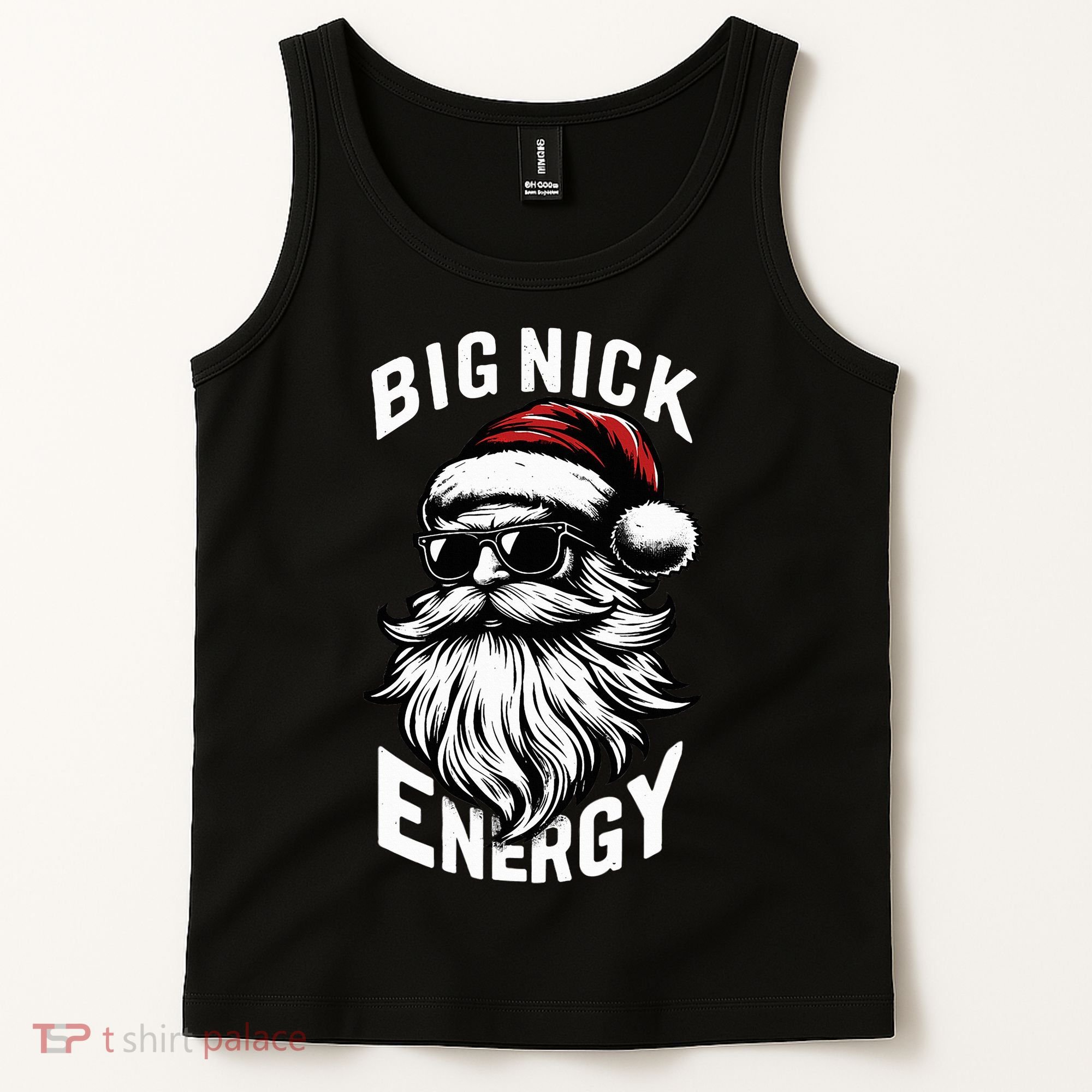 Big Nick Energy Funny Santa Christmas Tank Top