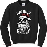 Big Nick Energy Funny Santa Christmas Kids Sweatshirt thumb 0