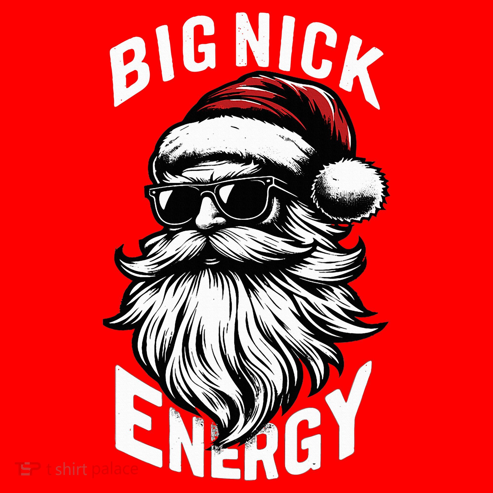 Big Nick Energy Funny Santa Christmas Santa Hat
